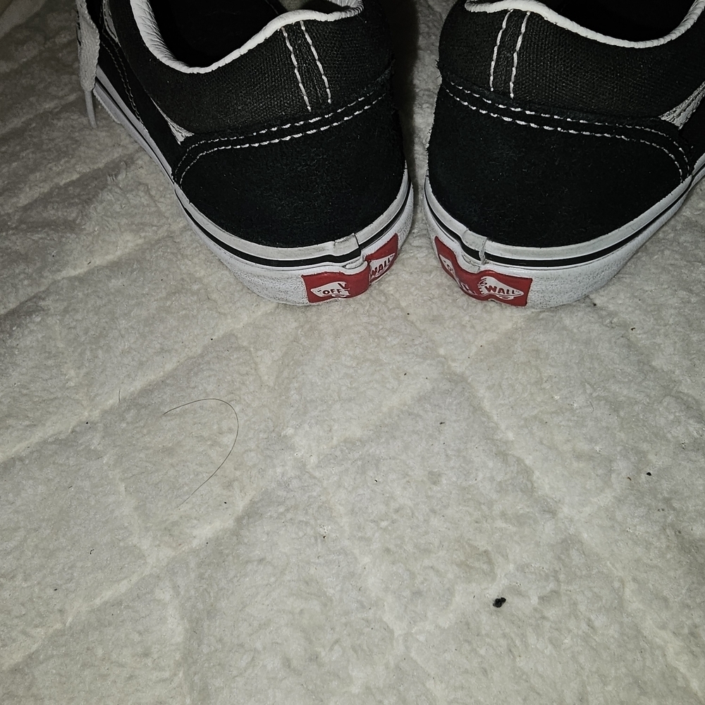 Vans Classic Black and White Lace-Up Sneakers - Picture 4 of 8